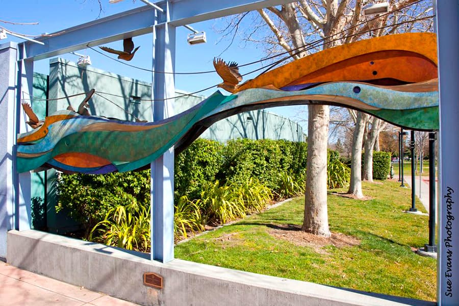 Aquatics sculpture in Pleasanton