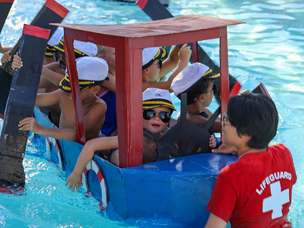 Children in pool