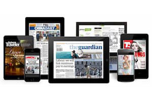 news displayed on devices