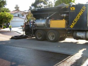 slurry seal on pavement