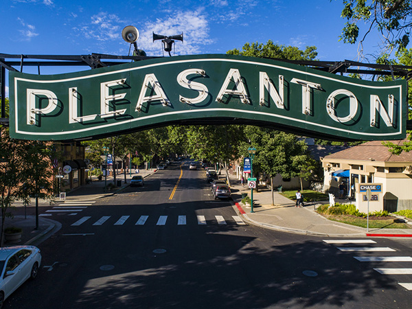 pleasanton sign