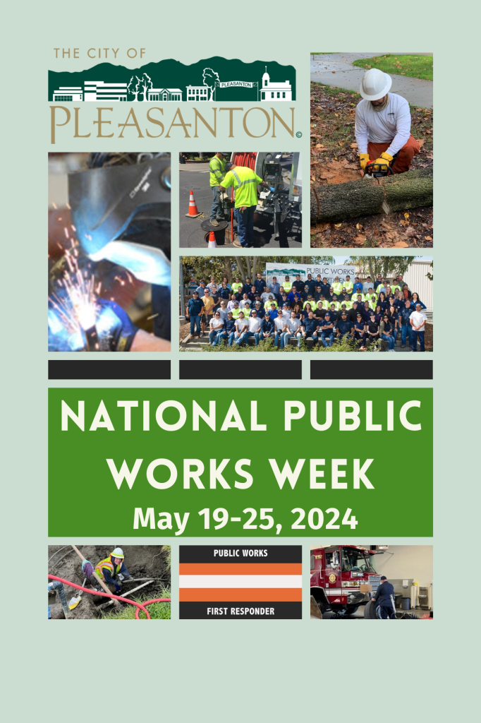 Flyer to showcase the Public Works Team during the National Public Works Week occurring May 19-25, 2024