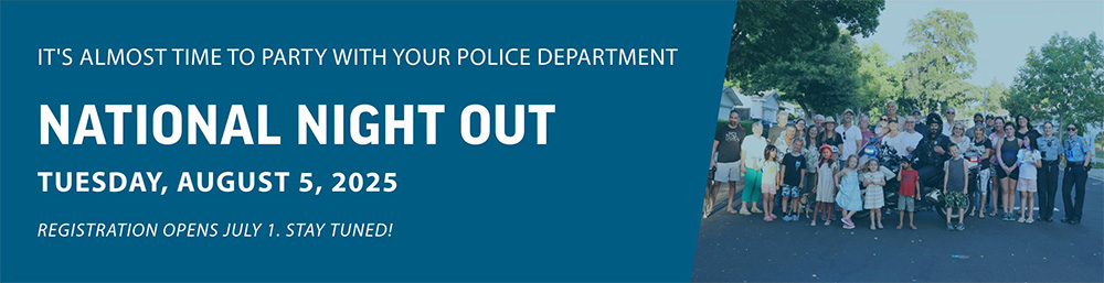 National Night Out 2025. Registration opens July 1.