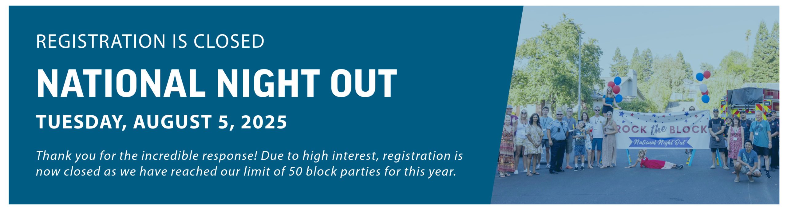 Register for 2025 National Night Out with Pleasanton PD