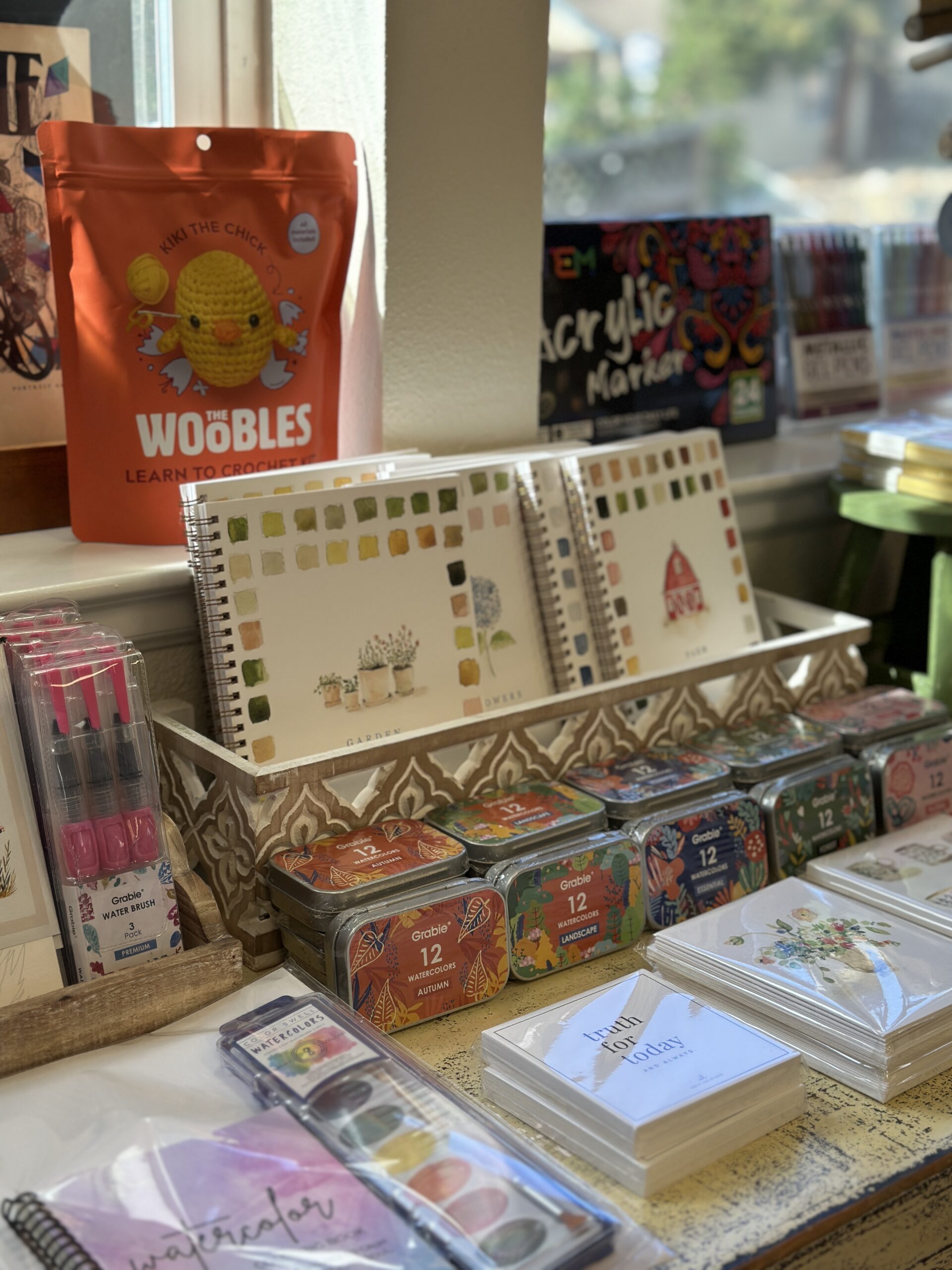 photo of display inside Saltwater store.